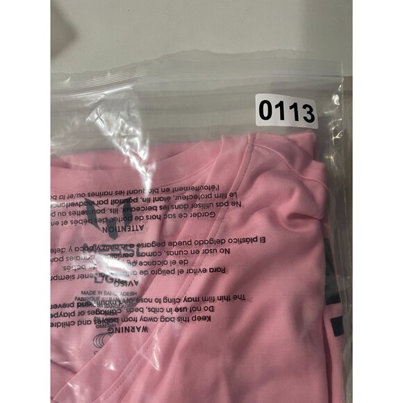 Lionel Messi Pink V-Neck Soccer Jersey L/G Messi Collection Logo 100% Polyester - Picture 10 of 10